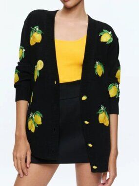 Alice + Olivia Bradford Lemon Cardigan